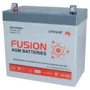 12V 55AH DEEP CYCLE AGM BATTERY 6FM55 Mobility Scooter Wheelchair UPS Golf Buggy