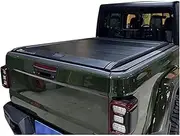 STIDPFZX Pick Up Retracting Truck Bed Retractable Roller Shutter Lid Manual Tonneau Cover Compatible for Gladiator 2 Cab