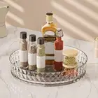 Non-Slip 360° Rotating Kitchen Spice Rack Round Cabinet Organizer Desktop