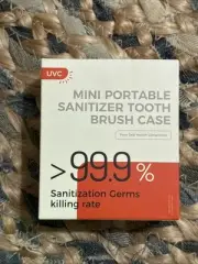 UVC Portable Sanitizer Tooth Brush Case 99.9% Germ Killing Rate New Blue