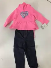 CARTER'S TODDLER GIRLS 3 PIECE SET PANT/ONE PIECE/HOODIE 24M NEW $28