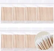 ZOCONE Pack of 800 Cotton Buds Pointed Small Cotton Buds Wooden Pointed Cotton Buds Cleaning Sticks Microbrush Sticks Cotton Buds for Tattoo, Eyebrows, Beauty, Makeup, Nails