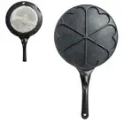 Black Heart Six Hole Versatile Non-Stick Frying Pan (27cm) - Induction Ready Ski