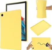 Case for Samsung Galaxy Tab A8 10.5-Inch 2022 (SM-X200/X205/X207),Ultra Thin Lightweight Matte Soft Flexible Frosted TPU Skin Bumper Back Cover Shell (Yellow)