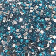 4mm (ss16) Peacock Blue resin rhinestones