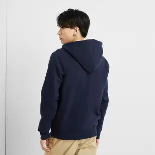 【GAP】男女同款 Logo刷毛連帽外套-藏藍色(461135)