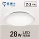 【燈王的店】亮博士 LED 28W 星空 防塵防水IP54 浴室 陽台 玄關 走道 吸頂燈 PE0278BR282