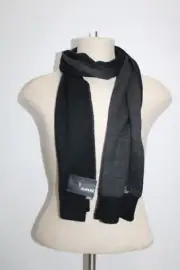 ALFANI MEN REVERSIBLE SCARF, BLACK, OSFA