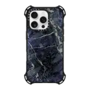 iPhone 16 Pro Bounce Case MagSafe Compatible Blue Stone Marble
