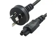 8WARE Power Cable 1m 3-Pin AU to IEC C5 Male to Female