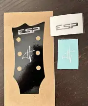 James Hetfield ESP Truckster vinyl decal headstock logo 4 diy guitar project