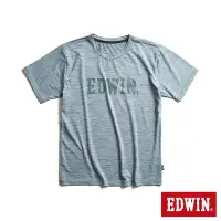 在飛比找Yahoo奇摩購物中心優惠-EDWIN 涼感圓領短袖T恤-男-灰藍色