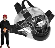 Kezvmhy Boxing Face Guard - Face Guard Boxing, Sports Face Protective Cover, Transparent Removable Protector Headgear, Adult Kids Karate Face Protector