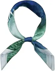 [FONYVE] Silk Head Scarf for Women Men - 4PCS Satin Square Hair Scarves - Vintage Bandanas Wraps Headbands 27.5 Inches