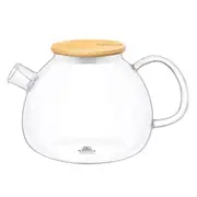 Wilmax England 1200ml Stovetop-Safe Thermo Glass Tea Pot w/ Lid Glassware Clear