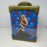 Barbie Statue Of Liberty Doll Case New Damaged