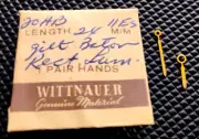 WITTNAUER 11ES Watch Hands Gilt Baton Rectaline 24mm