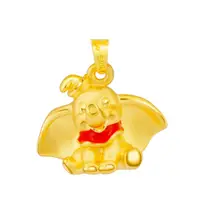 在飛比找蝦皮購物優惠-9999純金【立體小飛象】黃金墜，玉堂成珠寶銀樓，高雄，迪士