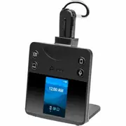 Poly Savi 8400 Office 8445 Wireless On-ear, Earbud Mono Earset - Black - Microsoft Teams Certification - Monaural - In-ear - 18000 cm - - 32 Ohm
