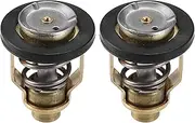X AUTOHAUX 2Set 60C 140F Marine Thermostat Kit with Seal for Suzuki Outboard DF80-DF300 for Yamaha Outboard F75-F150 HP Thermostat Comp Water 60 Degree with Heavy Spring Anti Abrasion