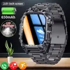 2.01'' Smart Watch for Men's Waterproof Bluetooth Call Smartwatch Sport Watches
