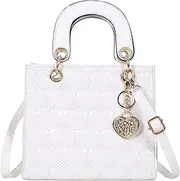 [FGJKKK] Purses and Handbag for Women Fashion Ladies Leather Top Handle Shiny Patent Satchel Shoulder Tote Bag Crossbody