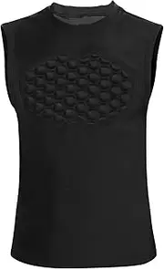 [Topeter] Baseball Chest Protector Shirt for Youth Kids, Heart Guard Sternum Protection Tank Tops for Goalies Catchers