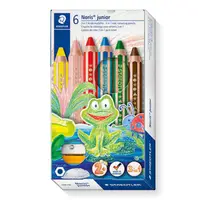 在飛比找誠品線上優惠-STAEDTLER Buddy 3合一彩色蠟鉛筆/ 6色/ 