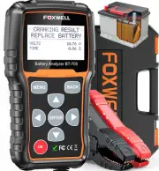 FOXWELL BT705 Car Battery Tester 12V 24V, Automotive 100-2000CCA Battery Load Te