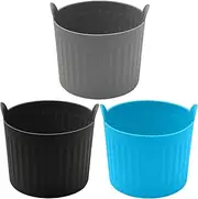 3Pcs Ramekins for Air Fryer Non-Stick & Heat-Resistant Reusable Silicone Egg Poacher Cups Multipurpose Kitchen Tools for Home, Poached Egg Moulds