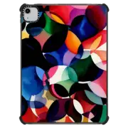iPad Air (4th/5th gen) iPad Impact Case Abstract watercolor art - colorful stained glass