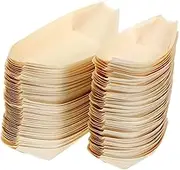 Sushi Boat Plates Pack of 100 Multi-Purpose Serving Trays for Parties Japanese Cuisine Casual Dinners