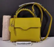 Rebecca Minkoff Chain Leather Satchel, HH19ELZS30, Sunflower