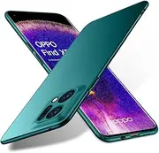 [Bastmei] Case for Oppo Find X5 5G Ultralight Ultra Thin Scratch-Resistant Non-Slip Camera Protection Matte Texture Hard PC Mobile Phone Case for Oppo Find X5 5G (Green)