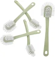 Healeved 5pcs Universal Shoe Brush Long Handle Soft Bristle Laundry Brush for Cleaning Shoes Clothing