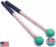 Jiayouy 8 Inch Rubber Head Percussion Mallets Sticks for Tongue Drum, Xylopho