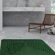 Bath Mat Set for Bathroom and Shower green
