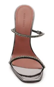 [Amina Muaddi] Gilda Crystal-Embellished PVC Sandals