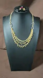 Paparazzi Financially Fabulous Gold Necklace And Earrings