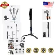 Versatile Extendable Monopod 20-66 inches - Supports Removable Tripod Base