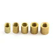 Pool Snooker Billiard Cue Tip Brass Ferrule 11mm (2 x Glue on Type)