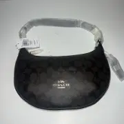 Coach Payton Hobo In Signature Canvas Brown/black NWT (CE620)
