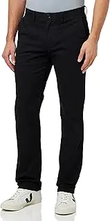 [Tommy Hilfiger] Men's 1985 Denton Chino (Straight Fit) Black, Black, 34 32