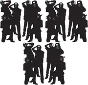 Beistle Pack of 6 Paparazzi Props, Thin Plastic Hollywood Theme Party Decorations for Walls, Photo Booth Props for VIP Awards Night, Movie Night, 63"