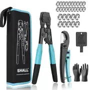 SHALL Pex Crimping Clamp Cinch Tool and Pipe Hose Cutter, Pipe Fitting Crimpe...