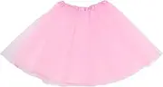 [OISJHW] Girls' Tutu Skirt 3 Layers Tulle Tutu Skirts Elastic Fluffy Ballet Dance Skirts for Toddlers Children Children Christmas Party Black