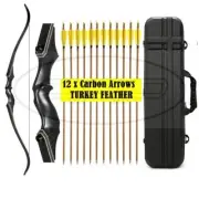 Junxing Black GT Hunter 60″ Take Down ALU Riser Recurve Bow RH Hunting Bow