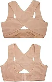 [Generic] Women Chest Corrector Support Belt Body Shaper Corset Shoulder Brace for Health Care S/M/L/XL/XXL (Color : Black, Size : Medium)