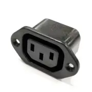 NEW Switchcraft # EAC-305 Female Panel Mount Connector 6A @ 250V AC, IEC320 Type