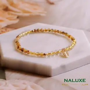 【Naluxe】鈦金花+金髮晶設計款開運手鍊